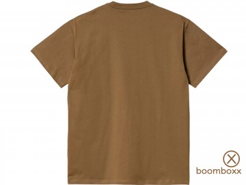 Carhartt wip ss chase t shirt hamilton brown i02639100yxx03 achterkant