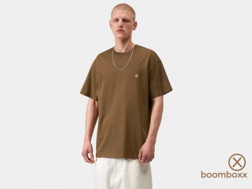 Carhartt wip ss chase t shirt hamilton brown i02639100yxx03 fotoshoot