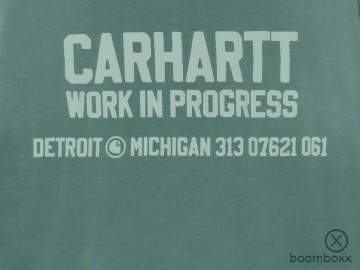 Carhartt wip ss distance t shirt dark fir i03544905a4j03 achterkant zoom