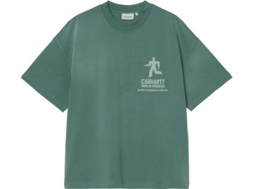 Carhartt wip ss distance t shirt dark fir i03544905a4j03