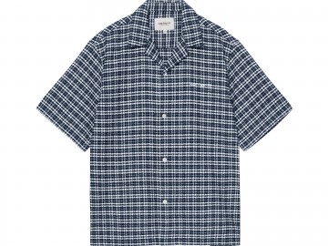 Carhartt wip ss kander shirt check blue river i0361943jqxx03