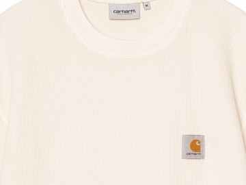 Carhartt wip ss nelson waffle t shirt natural i03618505gd03 zoom voorkant
