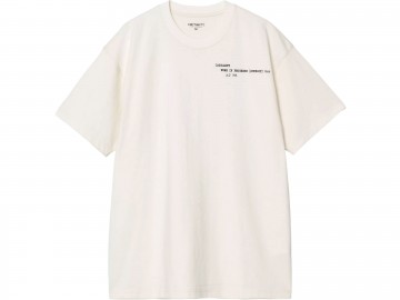 Carhartt wip ss punched t shirt wax i036006d6xx03 voorkant