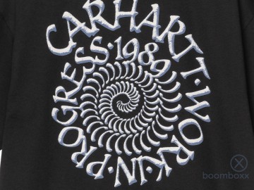 Carhartt wip ss spirals t shirt black i03626489xx03 achterkant zoom