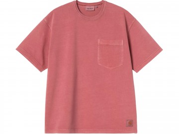 Carhartt wip ss torion pocket t shirt marsala grind wash i03595733gb703