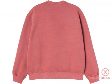 Carhartt wip torion sweat marsala grind wash i03605433gb703 achterkant