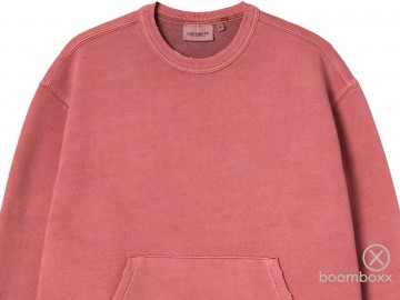 Carhartt wip torion sweat marsala grind wash i03605433gb703 zoom voorkant