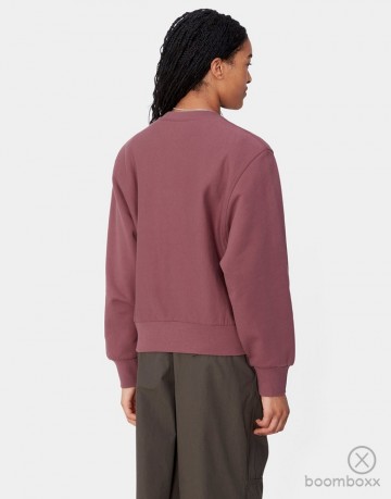 Carhartt wip w american script dusty fuchsia i03364905dxx03 fotoshoot 3