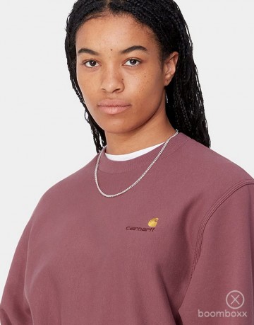 Carhartt wip w american script dusty fuchsia i03364905dxx03 fotoshoot