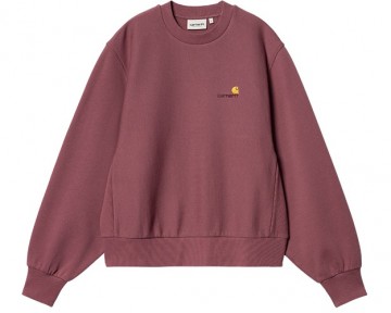 Carhartt wip w american script dusty fuchsia i03364905dxx03