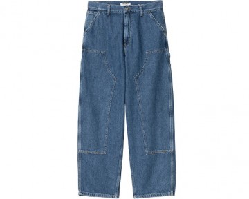 Carhartt wip w brandon double knee pant blue stone washwed i034229010603