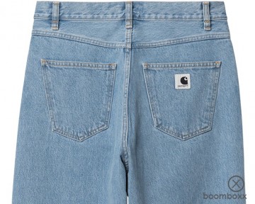 Carhartt wip w brandon single knee pant burst washed i03422501ur03 zoom backside