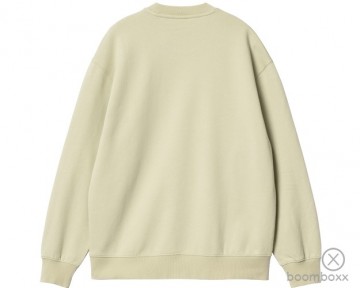 Carhartt wip w carhartt sweat beryl frosted blue i03364724sxx03 backside