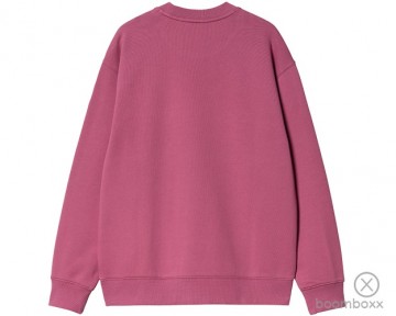 Carhartt wip w carhartt sweat magenta tonic i03364724rxx03 backside
