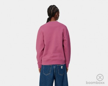 Carhartt wip w carhartt sweat magenta tonic i03364724rxx03 photoshoot 2