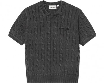 Carhartt wip w carter knit t shirt black i03518189gd03