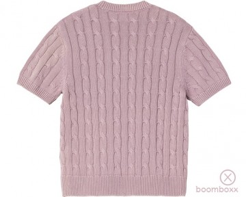 Carhartt wip w carter knit t shirt pink fog i0351812zvgd03 achterkant