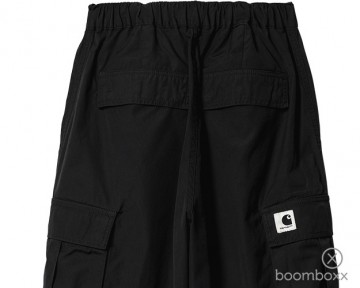 Carhartt wip w jet cargo pant black canvas i032260890203 backside zoom