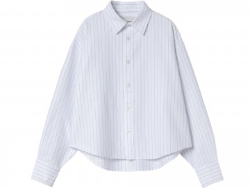 Carhartt wip w ls cassel shirt white stripe i03529935fxx03