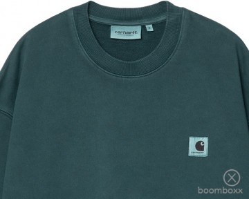 Carhartt wip w nelson sweat deep lagoon i0295370augd03 zoom