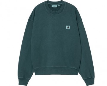 Carhartt wip w nelson sweat deep lagoon i0295370augd03
