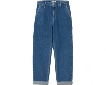 Carhartt wip w pierce pant blue stone washed i025268010600