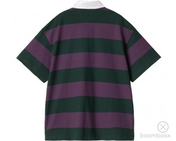 Carhartt wip w seffner polo t shirt conifer i0345522scxx00 backside