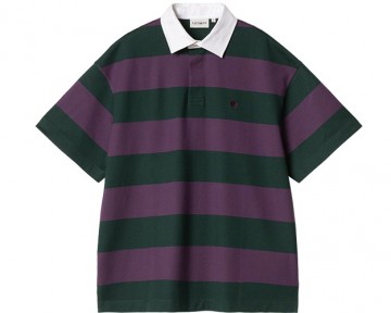 Carhartt wip w seffner polo t shirt conifer i0345522scxx00