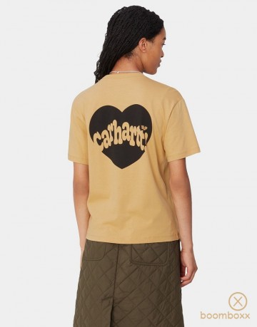 Carhartt wip w ss amour t shirt bourbon i03367823fxx03 fotoshoot 2