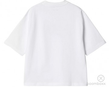 Carhartt wip w ss slap shot shirt white i03469402xx03 backside