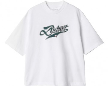 Carhartt wip w ss slap shot shirt white i03469402xx03