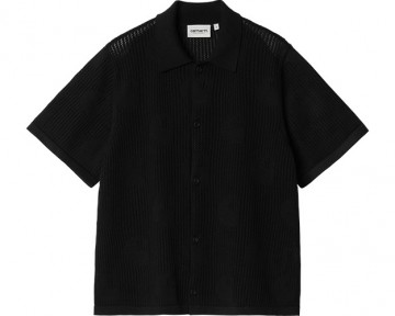 Carhartt wip w ss temple knit shirt black i03454189xx03