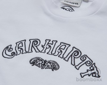 Carhartt wip w verse script sweat white black i03063500axx03 zoom 3