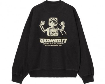 Carhartt wip wiptopia sweat black achterkant