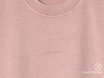 Carhartt wip women benton t shirt glassy pink i0355281njgd03 zoom voorkant