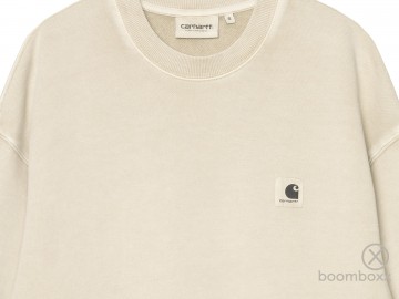 Carhartt wip women nelson sweatshirt stone i0295373iogd03 zoom