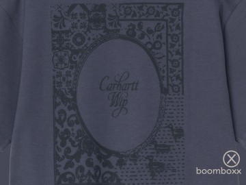 Carhartt wip women ss vestige t shirt blue i03638801xx03 achterkant zoom
