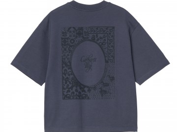 Carhartt wip women ss vestige t shirt blue i03638801xx03