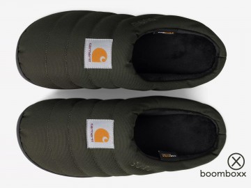 Carhartt wip x subu cordura pantoffel olive i03411849xx paar bovenkant