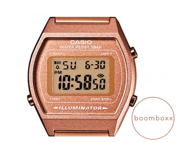 Casio retro rose horloge b640wc 5aef front watch superzoom