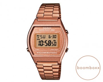 Casio retro rose horloge b640wc 5aef front watch zoom