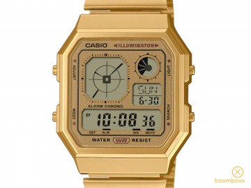 Casio vintage a130 serie gold a130weg 9aef horloge zoom