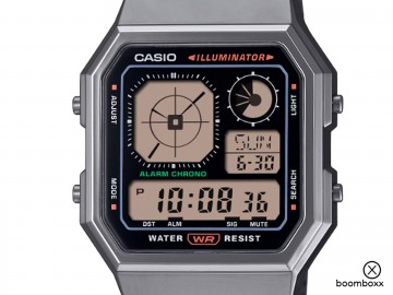 Casio vintage a130 serie gunmetal black a130weg 1aef zoom