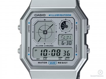 Casio vintage a130 series grey a130we 7a horloge zoom