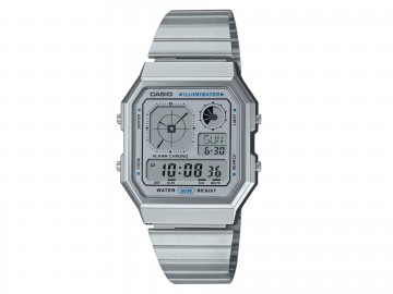 Casio vintage a130 series grey a130we 7a horloge