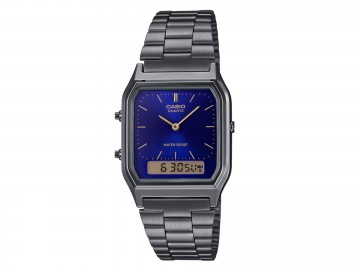 Casio vintage aq 230 serie donker grijs blauw aq 230egg 2aef