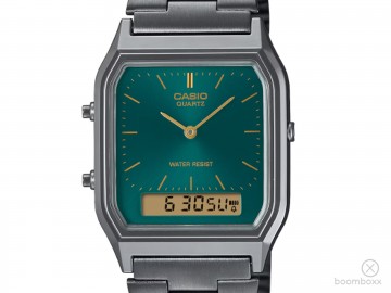 Casio vintage aq 230 serie donker grijs turqoise aq 230egg 3a zoom