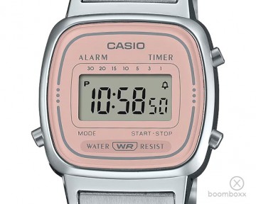 Casio vintage horloge la670wea 4a2ef silver pink zoom