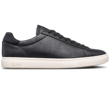 Clae bradley black milled leather cl01297