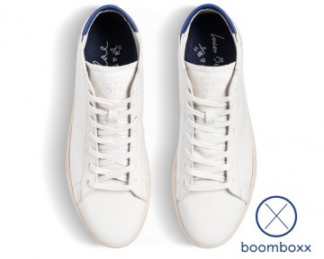 Clae bradley mid lucas beaufort white leather blue cl22abm01 inside